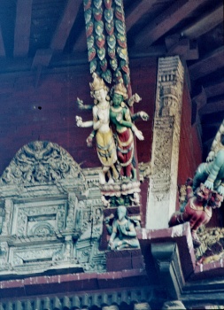 Kathmandu Temple angle palais Hanuman